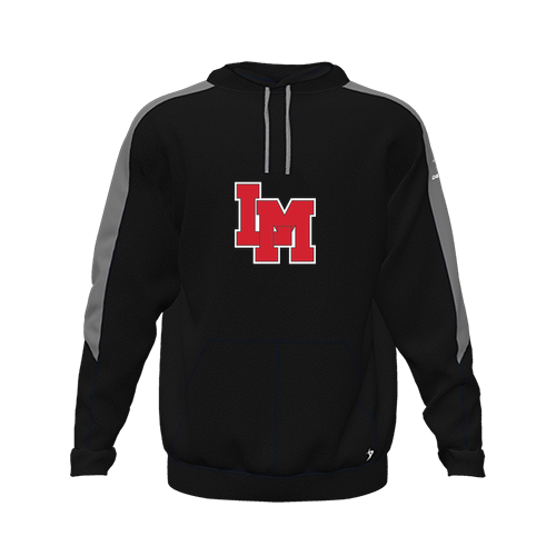 [CUS-DFW-HOOD-FLC-LSL-BLK-YXS-LOGO1] Hoodie (Black, Youth XS, Logo 1)