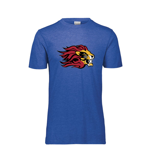 [FTSCUBRY-YS-LOGO2] Decker Youth Tri-Blend T-Shirt - Short Sleeve (Youth S, Royal, Logo 2)