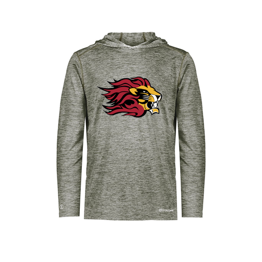 [FOLHCGGY-AS-LOGO2] Decker Men's Charge Hoodie (Adult S, Gray, Logo 2)